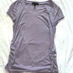 Purple maternity shirt cute derek heart maternity shirt with ruched sides